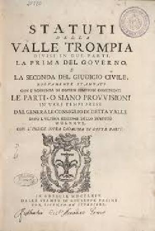 Pesaze 1318- L'era degli statuti Pesaze 1318- L'era degli statuti